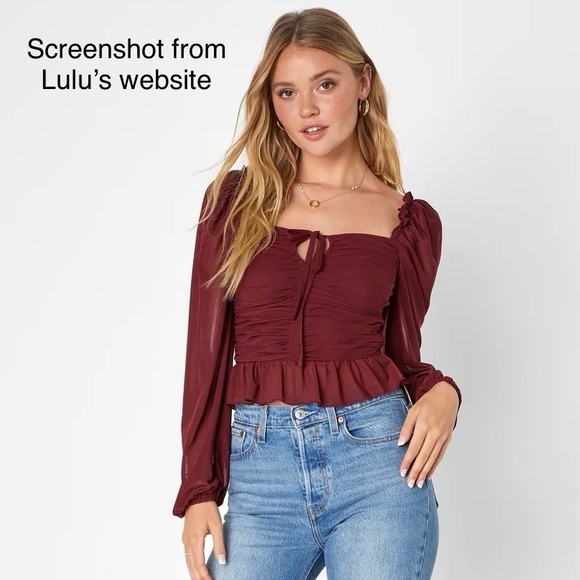 Lulu’s Ruffled Peplum Top - Picture 4 of 6